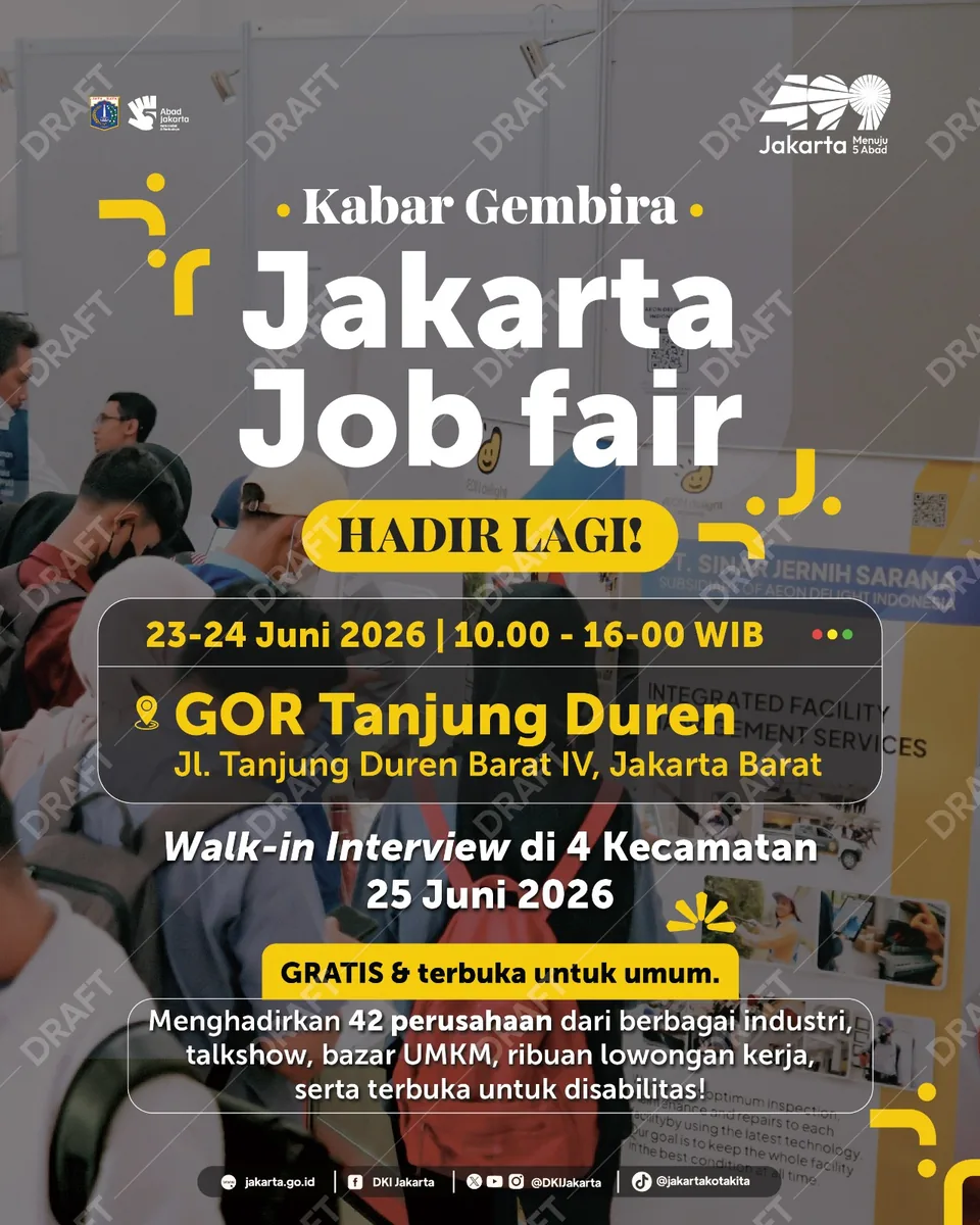 Job Fair Kabupaten Probolinggo 2026 (Suku Dinas TKTE Wilayah Kabupaten Probolinggo Barat) : 23-24 Juni 2026